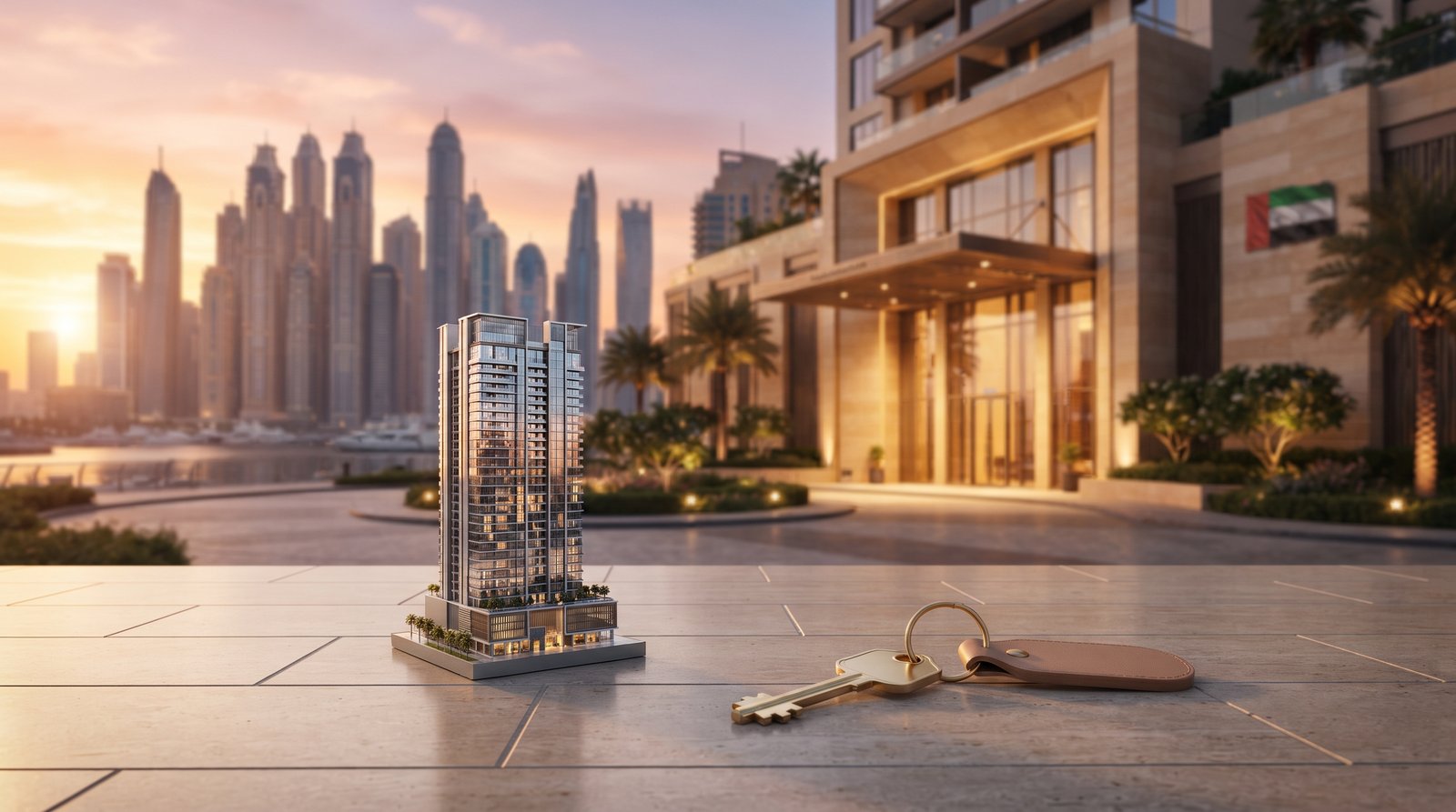 Dubai Marina property representing mortgage and Golden Visa options for UK buyers