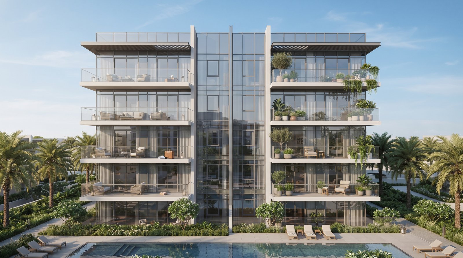 Dubai apartments showing short-term Holiday Home and long-term rental options