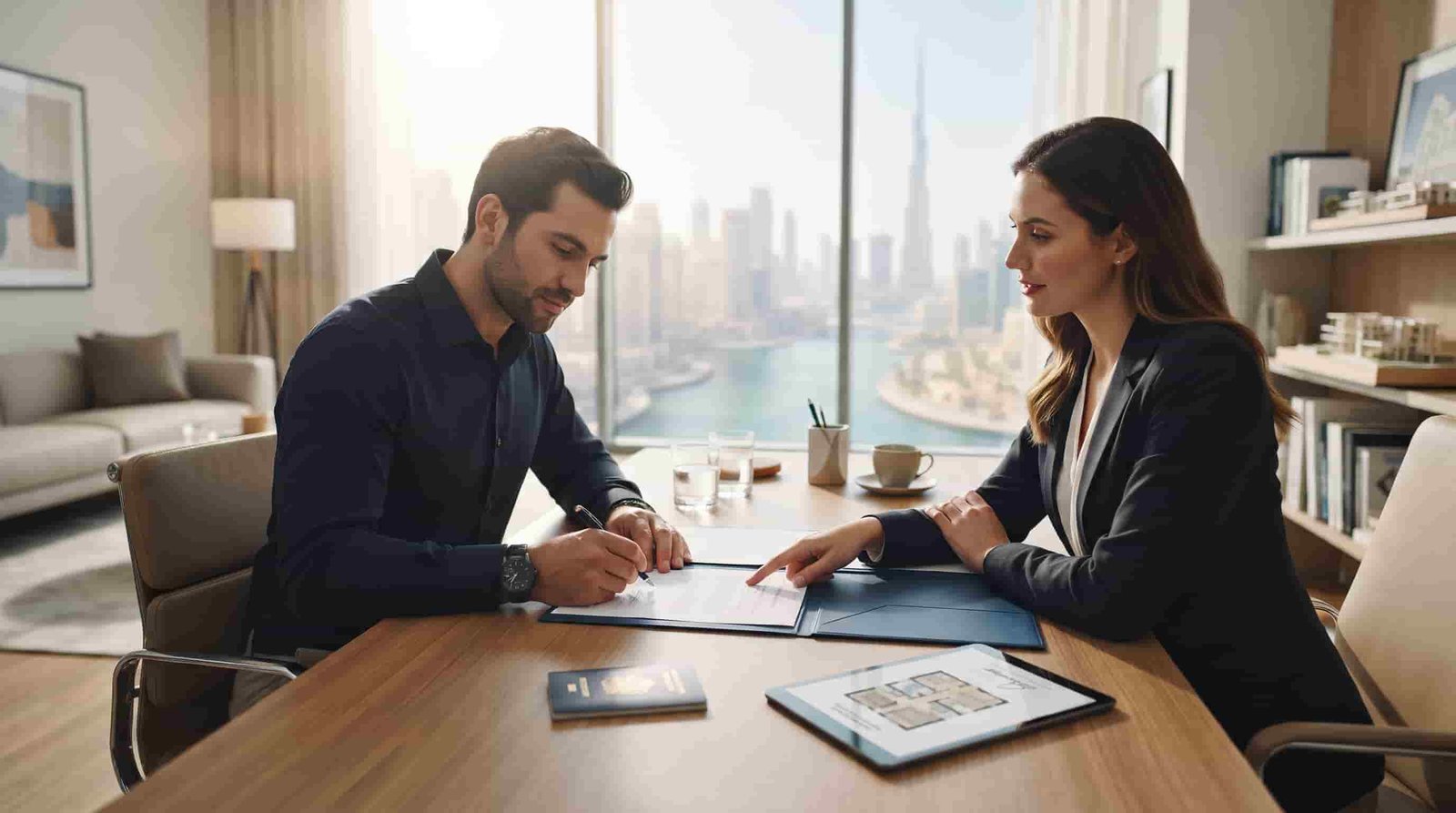 UK buyer completing a Dubai property purchase and registration process        1/2
